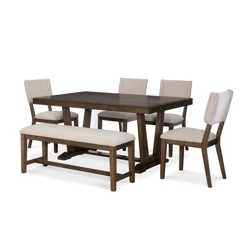 Zailex Upholstered Bench - Wooden Bazar