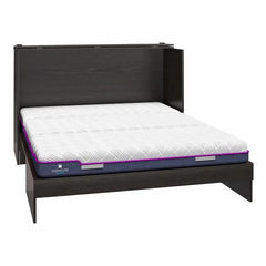 Queen Cabinet Bed With Storage Drawer - Wooden Bazar