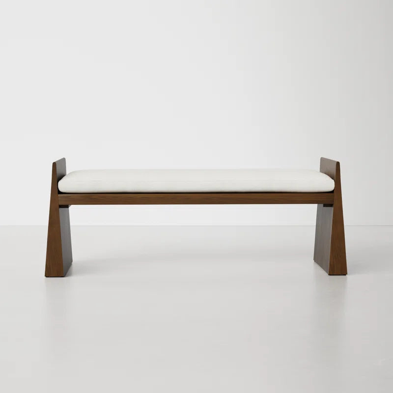 Vaxter Velvet Upholstered Bench - Wooden Bazar