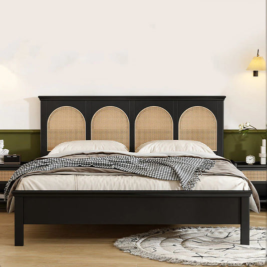 Kiviaan Rattan Bed - Wooden Bazar
