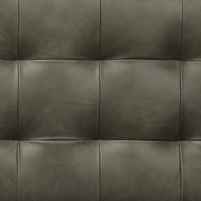 Lakshak Full-Grain Italian Genuine Leather Bench - Wooden Bazar