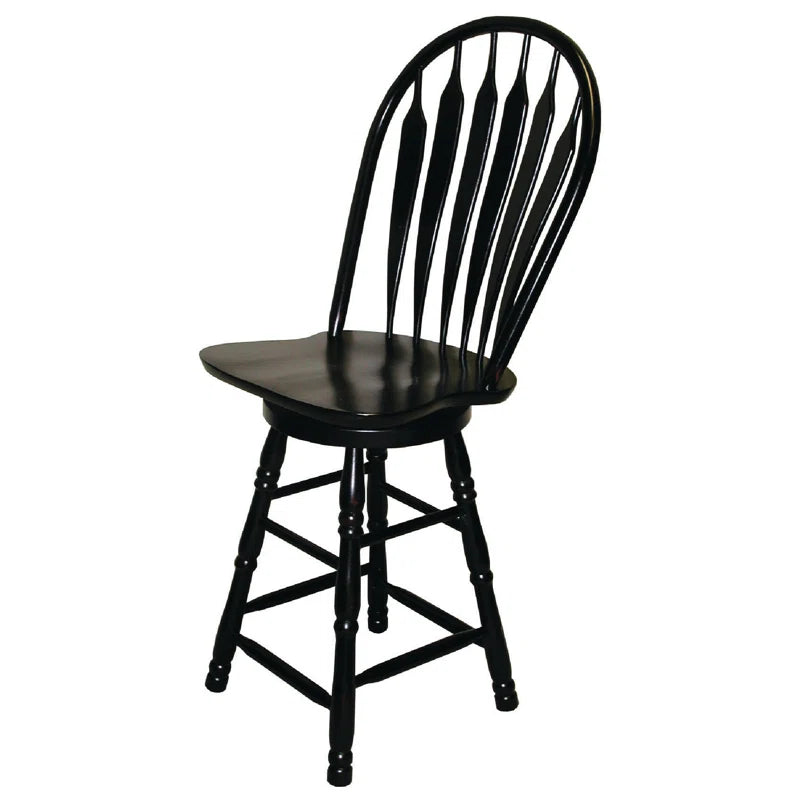 Atriciac Swivel Solid Wood Counter and bar Stool