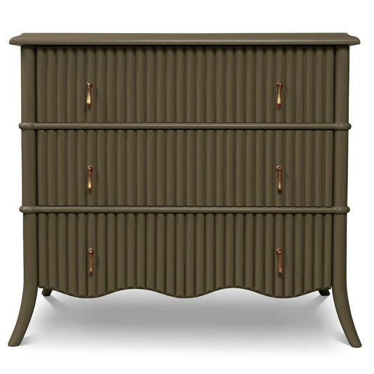 kordell Unique Design Stylish Solid Wood 3 Drawer Chest