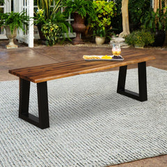 Hamraaz Solid Wood Bench - Wooden Bazar