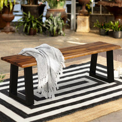 Hamraaz Solid Wood Bench - Wooden Bazar