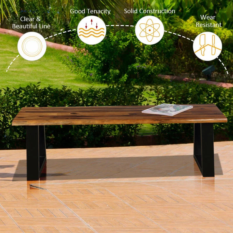Hamraaz Solid Wood Bench - Wooden Bazar