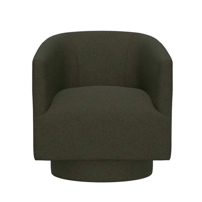 Raosahab Elegant 360° Swivel Upholstered Armchair with Luxe Comfort and Stylish Design