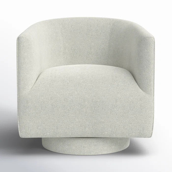 Raosahab Elegant 360° Swivel Upholstered Armchair with Luxe Comfort and Stylish Design