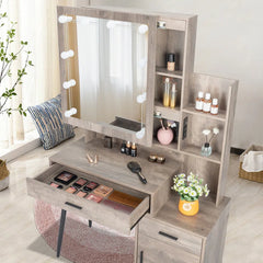 Narendra multifunctional vanity table For Modern Living - Wooden Bazar