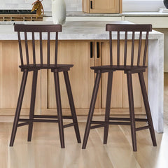 Baggetto Swivel Solid Wood Counter and bar Stool