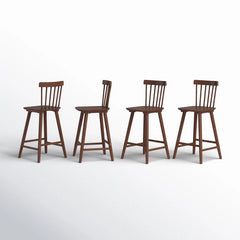 Baggetto Swivel Solid Wood Counter and bar Stool