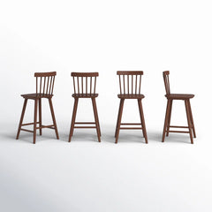 Baggetto Swivel Solid Wood Counter and bar Stool