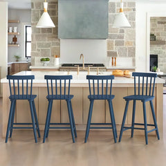 Baggetto Swivel Solid Wood Counter and bar Stool