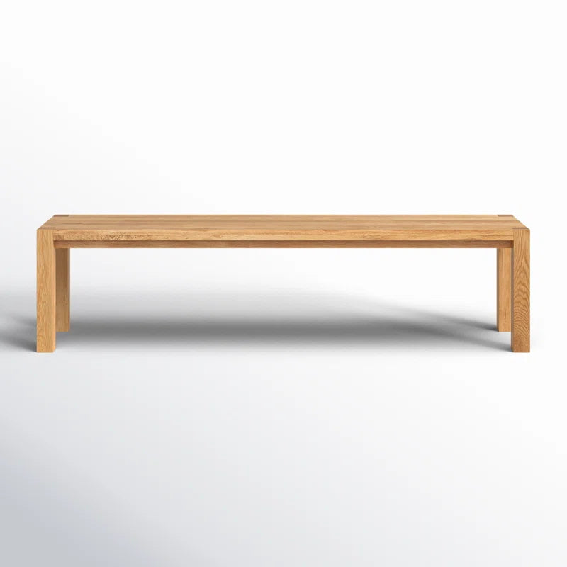 Mahino Solid Oak Bench -Wooden Bazar