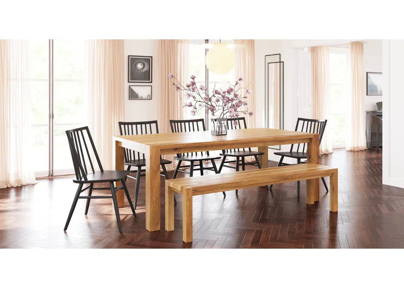 Mahino Solid Oak Bench -Wooden Bazar