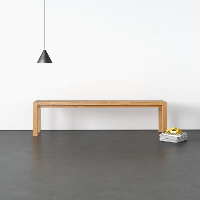 Mahino Solid Oak Bench -Wooden Bazar