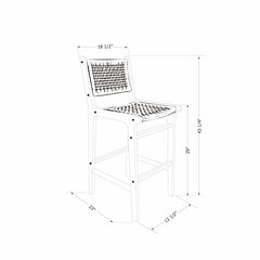 Balkas Swivel Rattan Counter and bar Stool