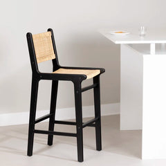 Balkas Swivel Rattan Counter and bar Stool