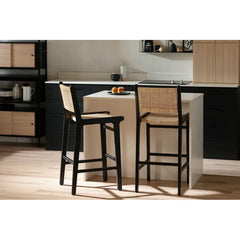 Balkas Swivel Rattan Counter and bar Stool