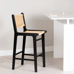 Balkas Swivel Rattan Counter and bar Stool