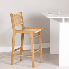 Balkas Swivel Rattan Counter and bar Stool