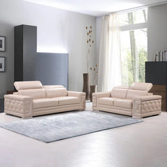 Bantiz 2 - Piece Leather Living Room Set Luxury Sofa Set