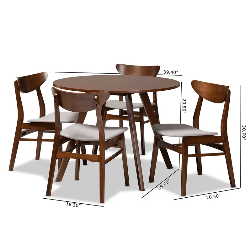 Lazento 6 Seater Wooden Dining Table Set - Wooden Bazar