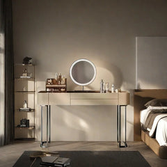 Halerted Bedroom Storage Deluxe Dressing Table - Wooden Bazar