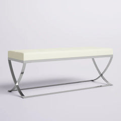 Zakio Faux Leather Upholstered Bench - Wooden Bazar