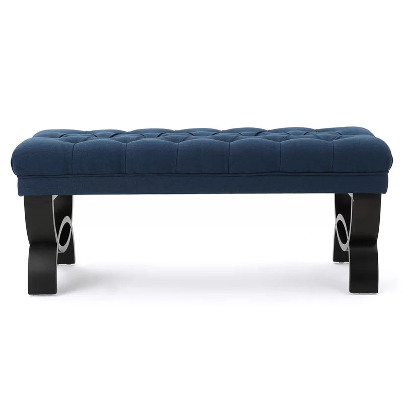 Ashuner  Polyester Upholstered Bench - Wooden Bazar