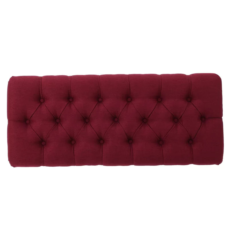 Ashuner  Polyester Upholstered Bench - Wooden Bazar