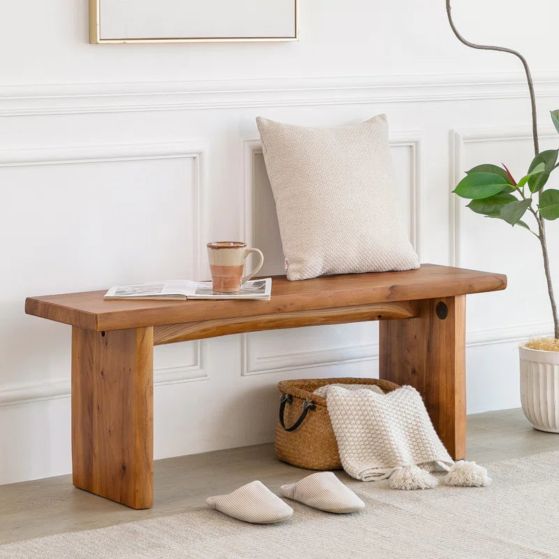 Lanister  Solid Wood Bench - Wooden Bazar