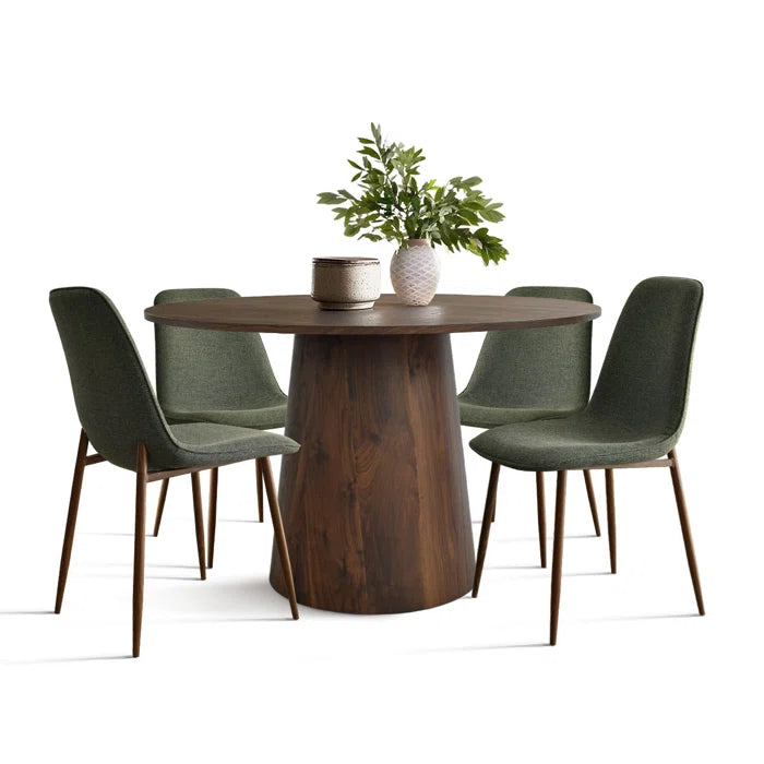 Blwinder  5 - Piece Round Pedestal Dining Table Set