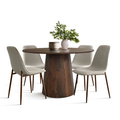 Blwinder  5 - Piece Round Pedestal Dining Table Set