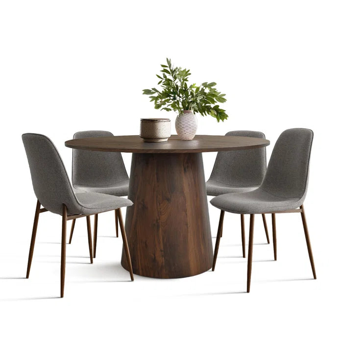Blwinder  5 - Piece Round Pedestal Dining Table Set