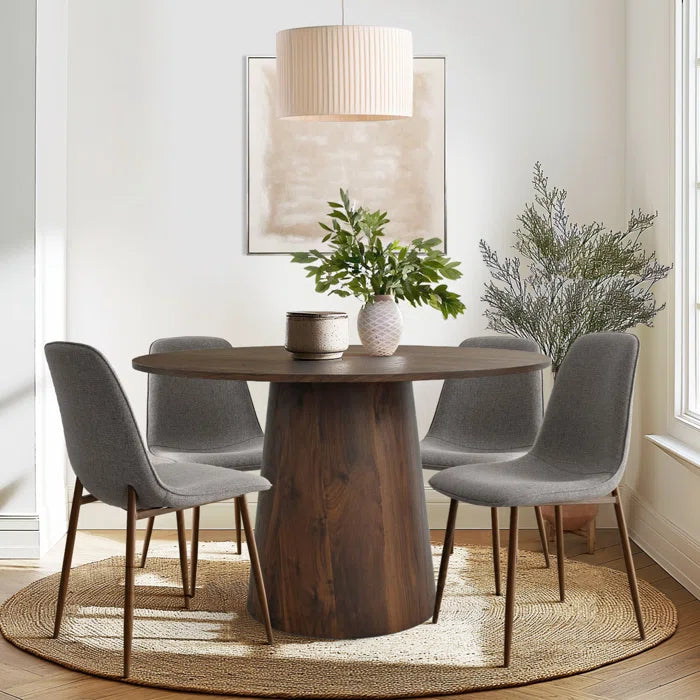 Blwinder  5 - Piece Round Pedestal Dining Table Set