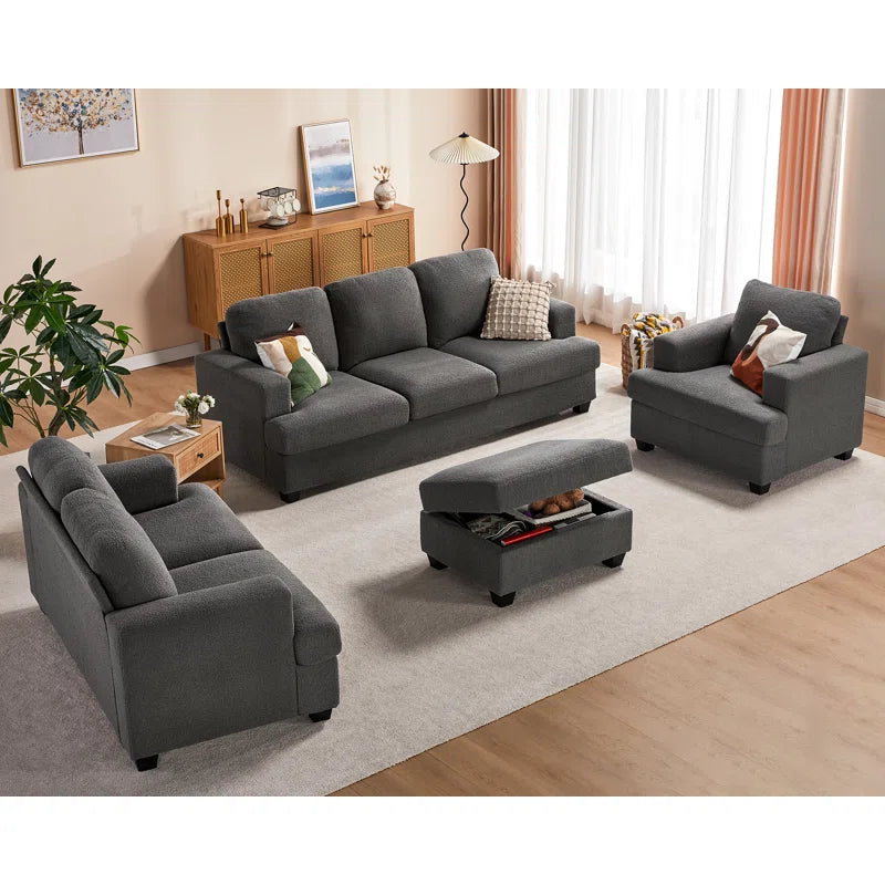 Berlindeo 2 - Piece Living Room Luxury Sofa Set