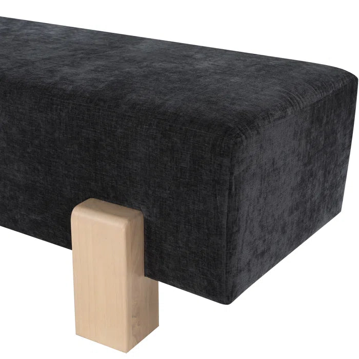 Dennilie Fabric Upholstered Bench - Wooden Bazar