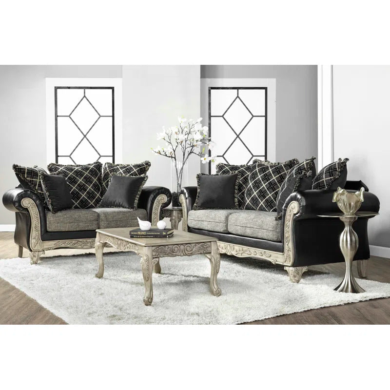 Bernardusa 4 - Piece Living Room Luxury Sofa Set