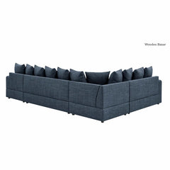 4-Piece Upholstered Sectional Sofa sets - Wooden Bazar