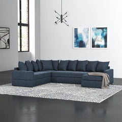 4-Piece Upholstered Sectional Sofa sets - Wooden Bazar
