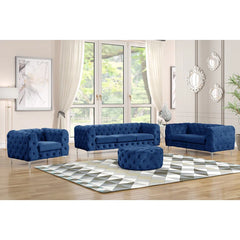Bernien 4 - Piece Velvet Living Room Luxury Sofa Set