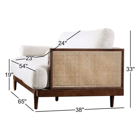 Upholstered Loveseat – Comfortable 2-Seater Sofa