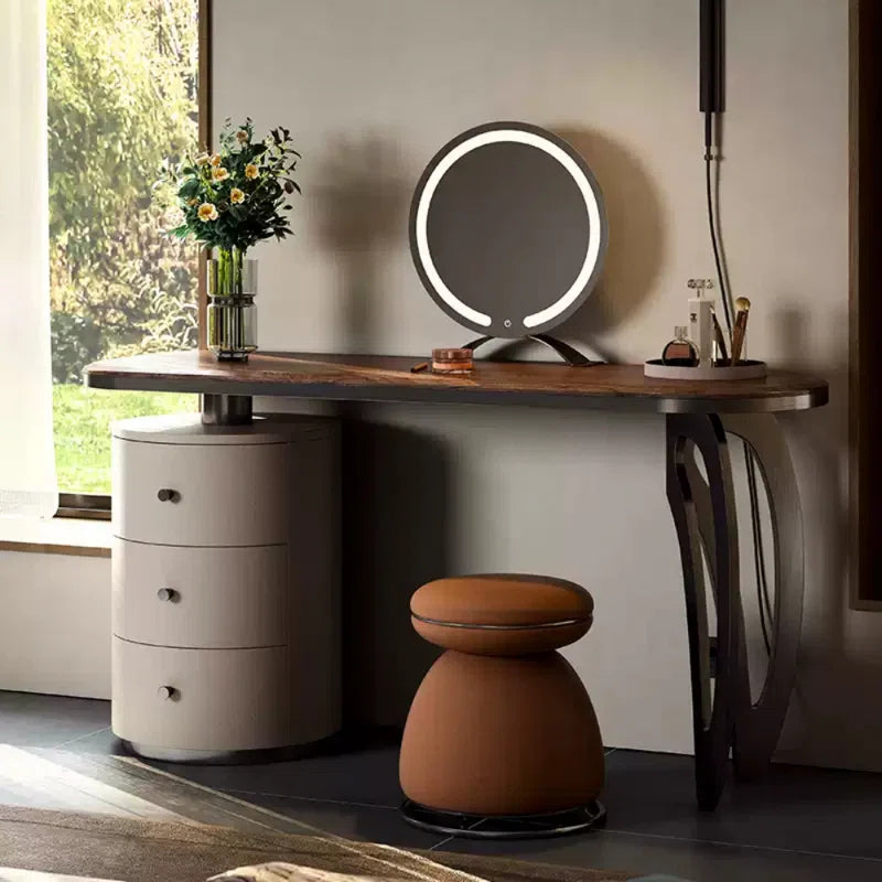 Shalesh Black Walnut Solid Wood High-Grade Dressing Table