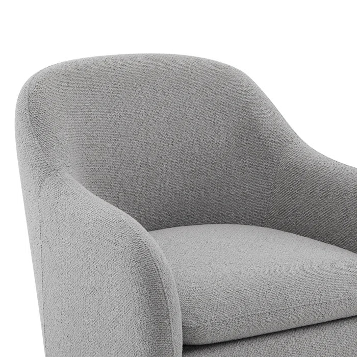 Veryyun Upholstered Barrel Accent Armchair For Modern Living