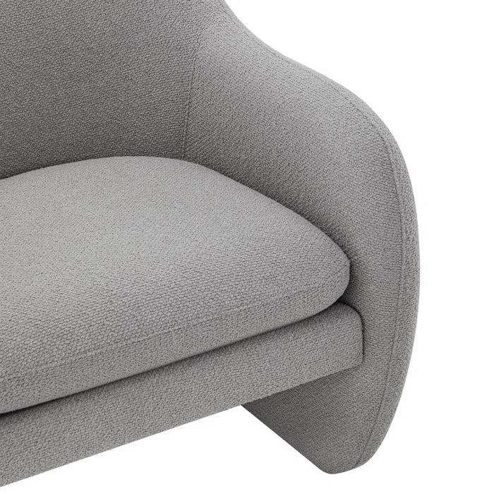 Veryyun Upholstered Barrel Accent Armchair For Modern Living