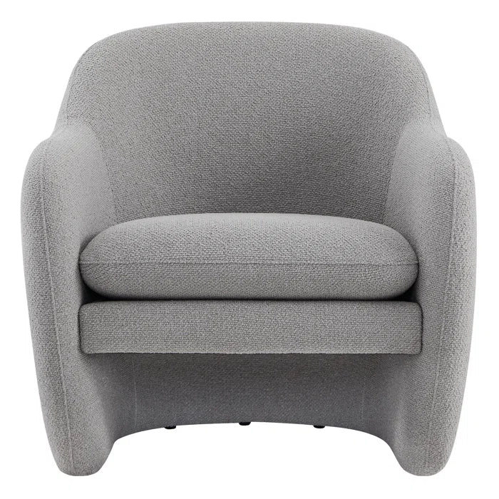 Kakwod Upholstered Barrel Accent Armchair - Wooden Bazar