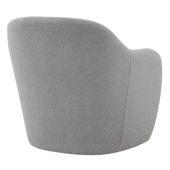 Kakwod Upholstered Barrel Accent Armchair - Wooden Bazar