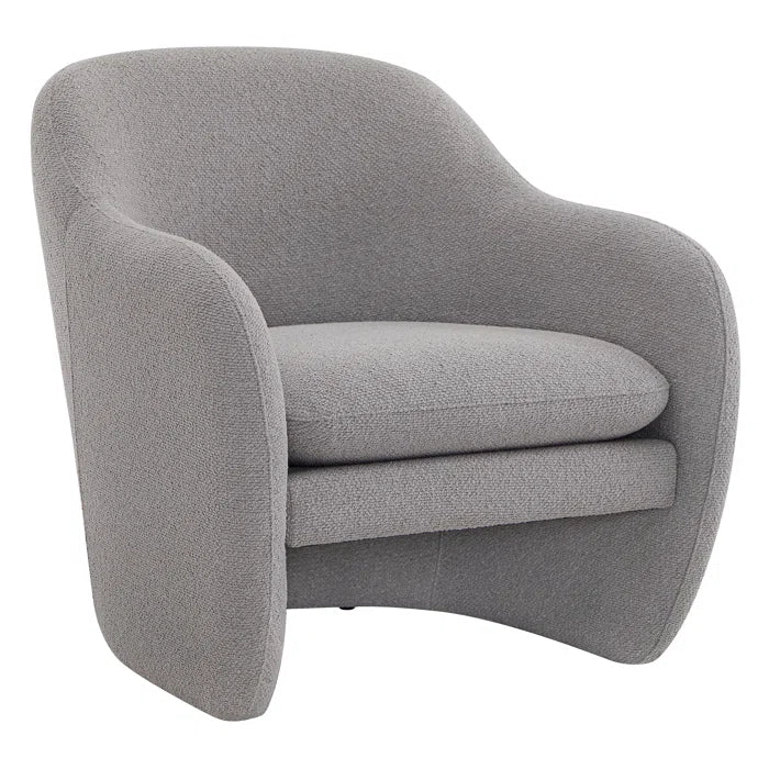 Veryyun Upholstered Barrel Accent Armchair For Modern Living