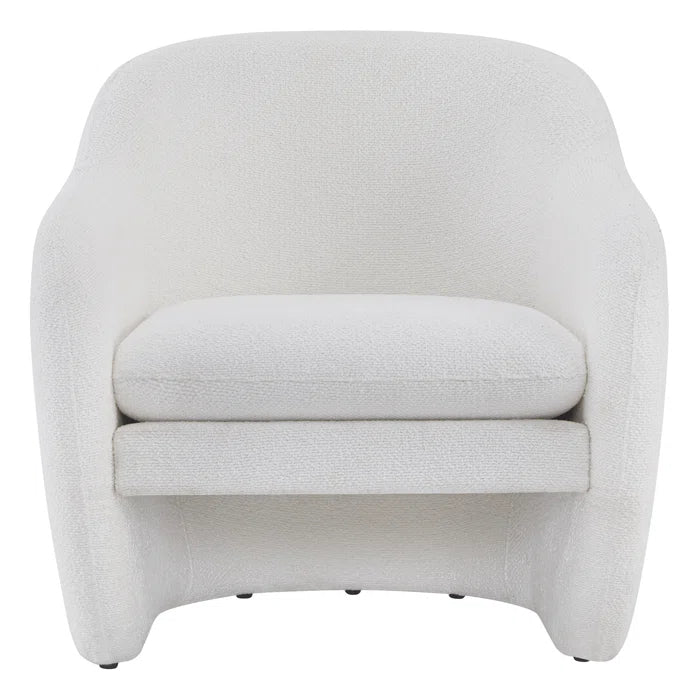 Veryyun Upholstered Barrel Accent Armchair For Modern Living